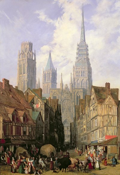 Rouen Cathedral by Lewis John Wood